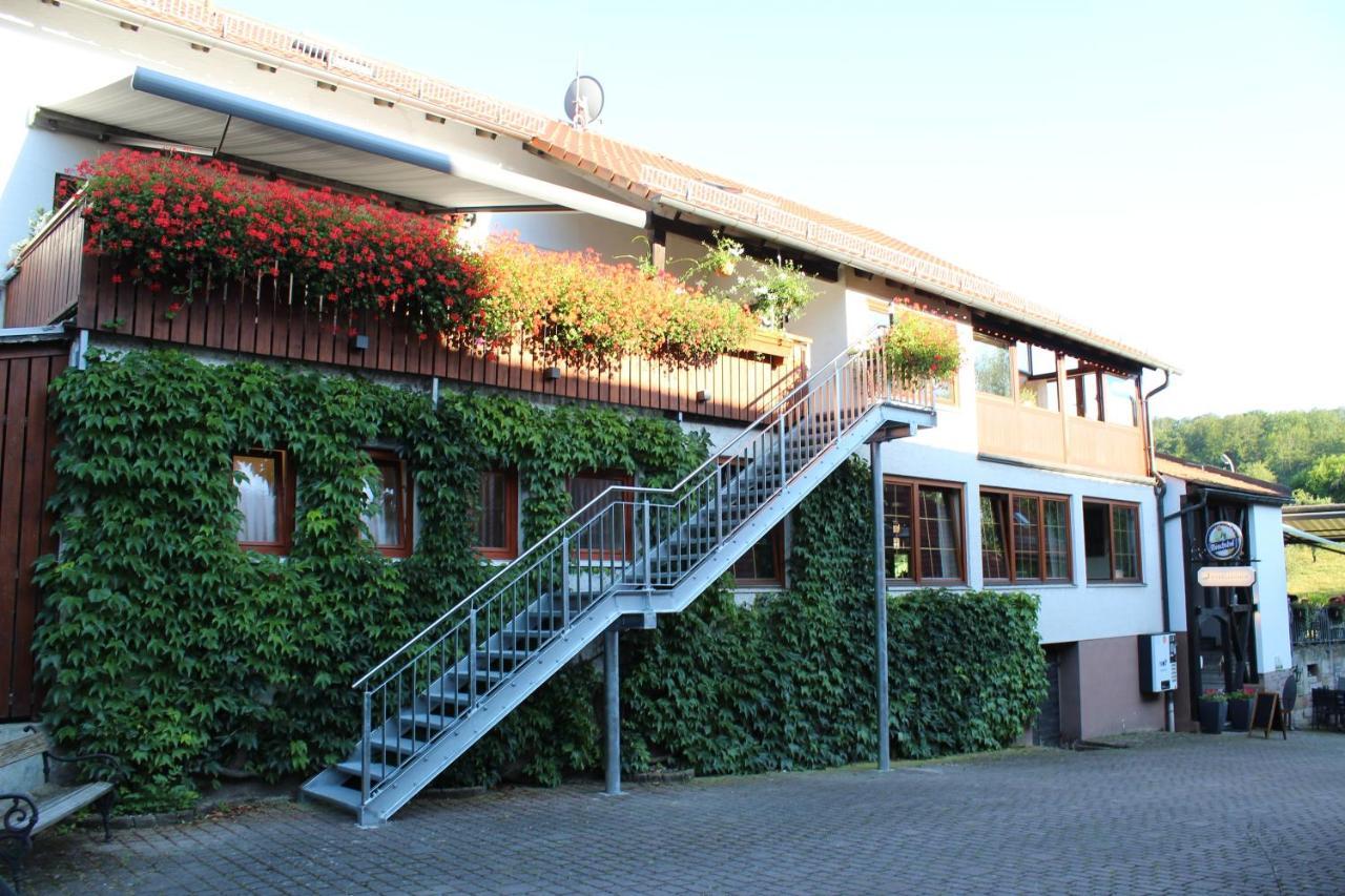 Ferienwohnung Forellenhof Oberschwarzach Buitenkant foto
