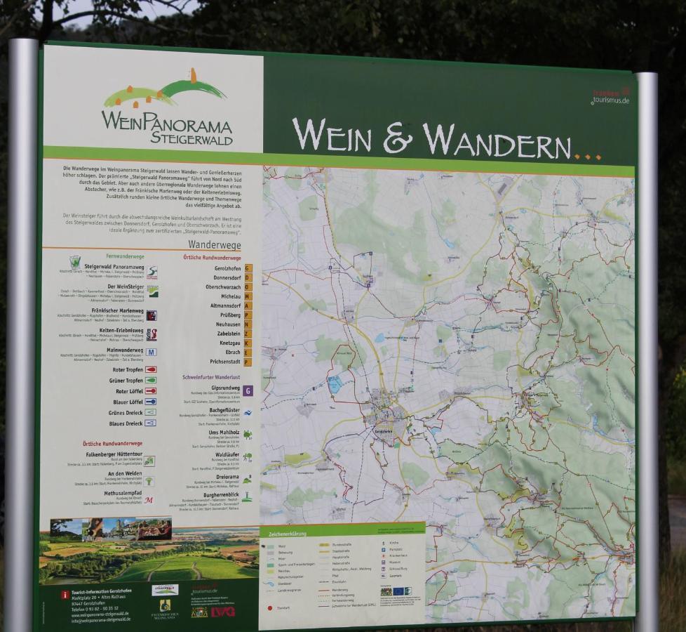Ferienwohnung Forellenhof Oberschwarzach Buitenkant foto